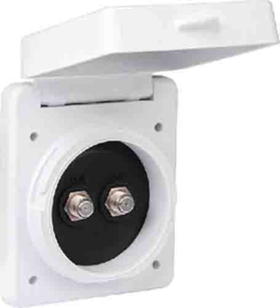 ParkPower by Marinco Dual Cable TV Standard Inlet, White Amazon.in