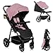LIONELO MIRA Carrito bebé hasta 22 kg de 6 m a 4 años Ruedas giratorias 360° Amortiguación total Respaldo y reposapiés ajustables Capota XXL UPF50+ Amplia cesta hasta 3 kg