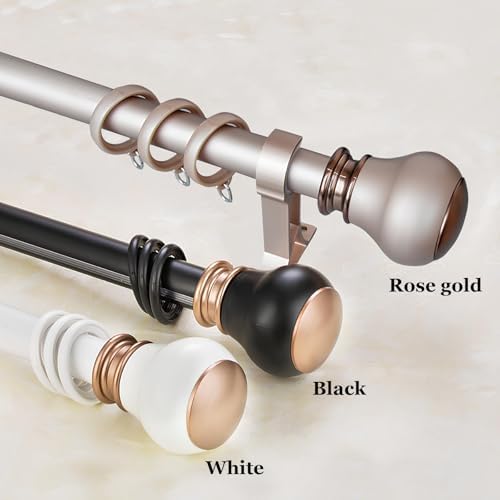 Heavy Duty Double Curtain Rod Set 70-700cm Adjustable Drapery Track, Silent Pole for Living Room & Bedroom - Stylish Home Decor Solution