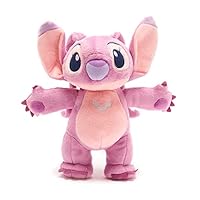 Disney Store Official Angel Standing Medium Soft Toy, Lilo & Stitch, 28cm/11\u201D, Plush Cuddly Cosmically Cute Character with Embroidered Details, Super Soft Fabric - Suitable for Ages 0+