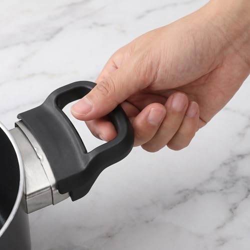 Beaupretty 2 piezas asas resistentes al calor y agarres laterales de baquelita para olla, vaporera, olla a presión, reemplazo antideslizante para ollas y sartenes miniatura 7