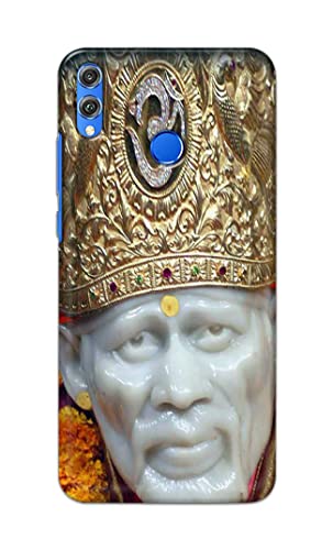 Image of PRINTFIDAA Sai Baba Lord Shiridi Great God Hinduism Hindu Religious Printed Designer Hard Case for Honor 8X, JSN-L11, JSN-L21, JSN-L22, JSN-L23 Back Cover -(e) RPM1005