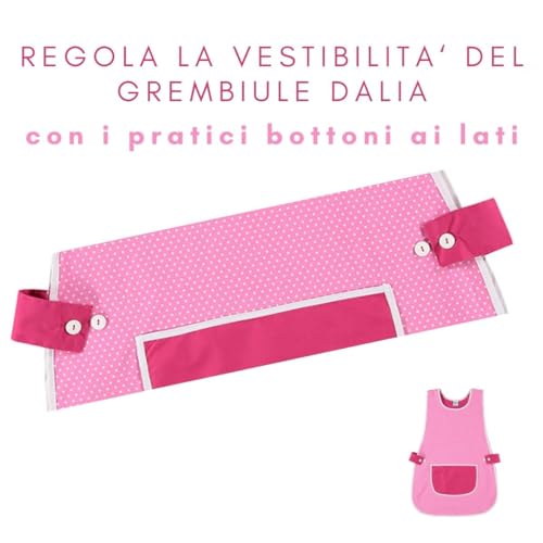 Siry Work Kasacca Damen Art. DALIA 35% Baumwolle 65% Polyester Made in Italy, Pink Einheitsgröße