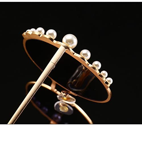 Oversized Round Sunglasses Women Pearl Ladies Clear Lens Shades For Women Eyewear4