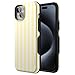 Casely iPhone 15 Case | Yellow Stripes | Sunday Best | Compatible with MagSafe | Bold Protective Design