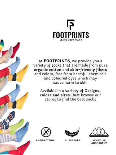 Image of FOOTPRINTS New Born Baby Anti-skid Booties Socks | 0-6 Months