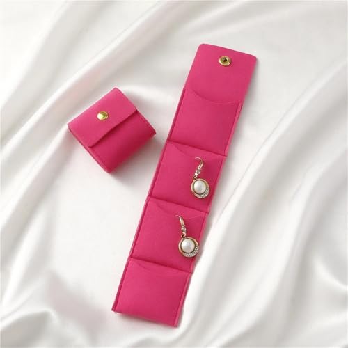 Fundas protectoras de joyería en microfibra premium con broche para anillos y cadenas 7