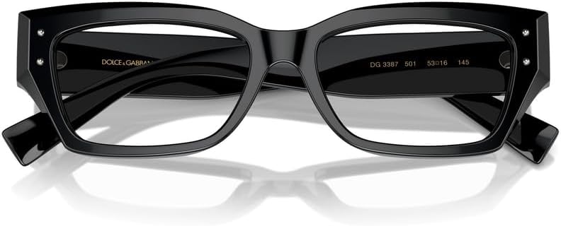 Dolce & Gabbana DG3387 Eyeglasses Black 53mm