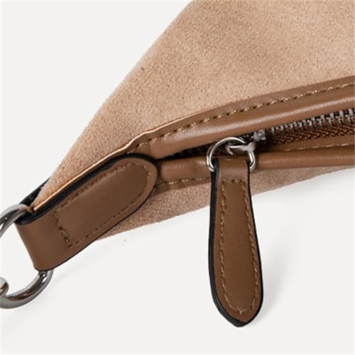 Suede Tote Bag for Women 2025 Trendy Faux Suede Shoulder Bag Work Purse Vintage Underarm Handbag Slouchy Hobo Purses4