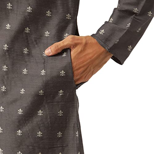 Image of SOJANYA (Since 1958 Men's Pure Cotton Sequined Embroidred Kurta - Perfect for Festivals & Functions