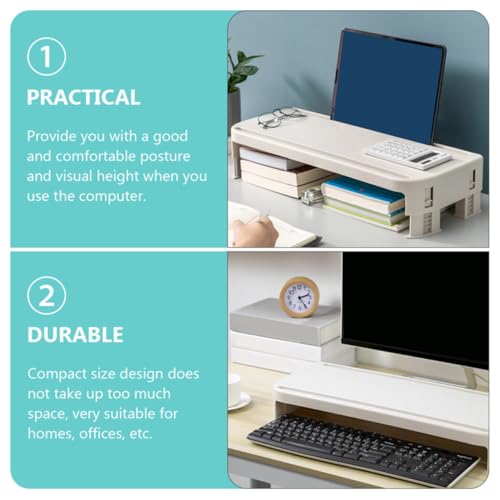Support de levage pour ordinateur portable beige ibasenice pour bureau