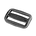 Multi-Size Straps Webbing Slide Triglides Slide Plastic Slide Buckle for Backpack Bag (38 mm,Black)