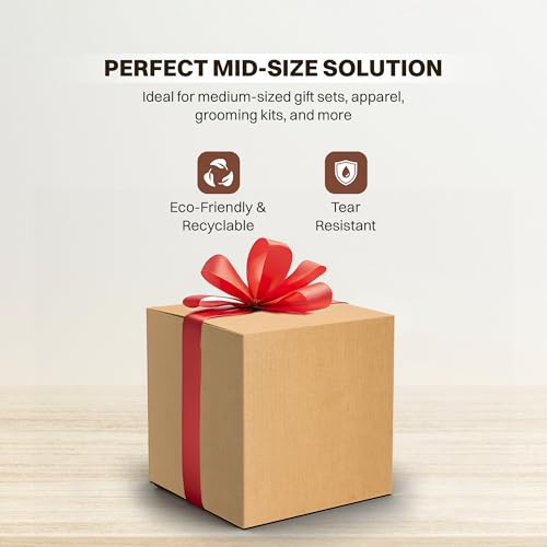 Image of BonKaso 3 Ply Corrugated Boxes for Packaging | 7 inchx7 inchx7 inch (Pack of 100) | Brown Cardboard Packing Boxes for Shipping, Moving & Storage | Carton Boxes for Courier & Goods Transportation