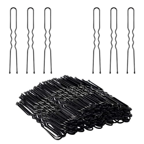 Image of 100pcs Upin - Secure Grip Medium Juda Pins for Women & Girls - Includes Reusable Storage Box for Travel & Organization