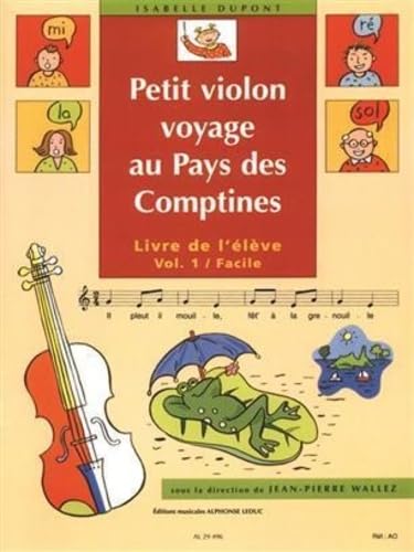 Violon voyage au Pays des Comptines 1 Solo pour Violons éveil musical bébé