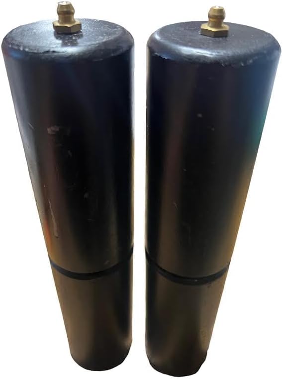 Miniatura 2 de Bisagras de barril de acero JM de 9 pulgadas. Acabado negro mate, bisagras soldadas para puertas y puertas resistentes. Capacidad de carga de 2000