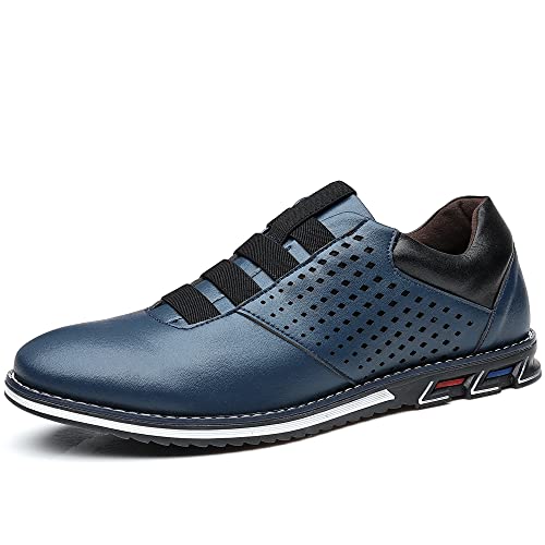 COSIDRAM Mens Casual Loafers Casual Oxfords for Male Office Business Dress Sneakers 7 C/Blue