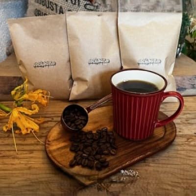 (2ヵ月毎定期便)[豆3種計300g]ネコグラ珈琲焙煎所の煎りたて挽きたてコーヒーセット全3回