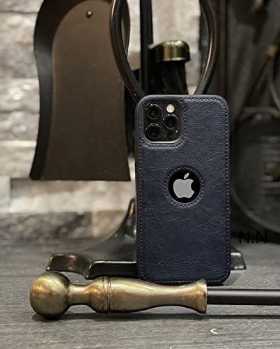 N.N Compatible for iPhone 11 Pro Max Slim PU Leather case Non-Slip Grip, Luxury and Elegant Looks for Your iPhone (i Phone 11 pro max, Blue)