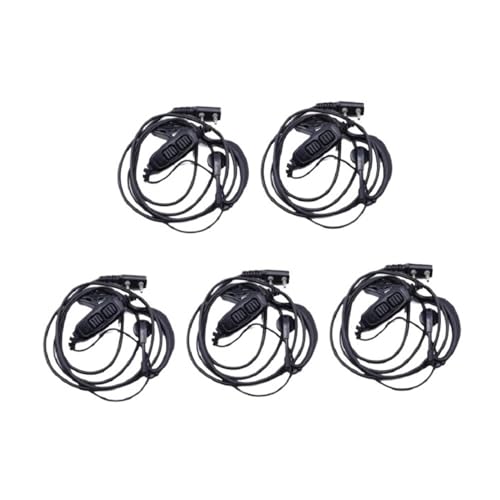 HUTNUZMHK(売店) Fit For Baofeng UV-82 デュアル PTT ヘッドセット イヤホン マイク付き Fit For Baofeng UV-82 UV-8D UV-82L UV-89 UV-82HP 双方向ラジオ CBラジオに適合(