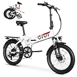 【500W ADULT ELECTRIC BIKES】The folding electric bike is equipped with a high-speed brushless motor with a stable power of 500W. The peak power of the motor can reach 750W when the throttle is fully throttled on ideal roads, max speed of 22 mph, which...