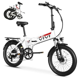Vivi Folding Electric Bike for Adults, 20″ x 2.4 Fat Tire