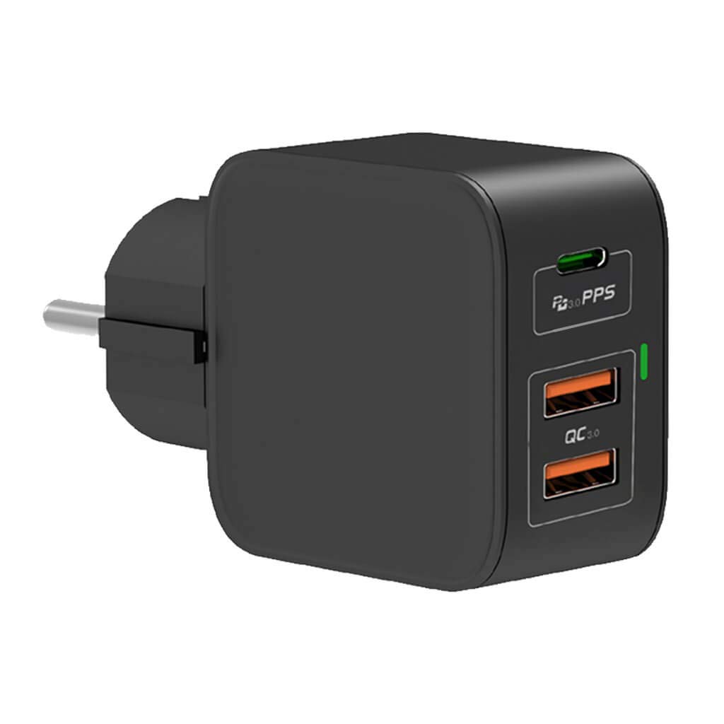 NewNet - USB-C Caricatore Multiplo PD 65W con GaN Tech Caricabatterie da Muro USB C + USB A per Mac Book PRO/Air Pad dell XPS 13 HP Lenovo Thinkpad Nintendo Switch Galaxy Huawei