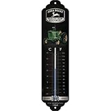 WE LOVE RETRO: Zimmerthermometer im Vintage Design mit plastischer Wölbung und gut lesbarer Skala in Celsius und Fahrenheit im Format 6,5 x 28 cm