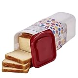 Brotbox luftdicht 13.4x5.1x5.1in wiederverwendbarer Brotbesitzer mit Deckel klarer Sandwich -Behälter für die Küchentheke nach Hause