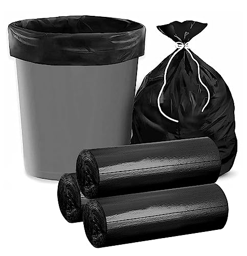 Image of Premium Garbage Bags Size 19 x 21 Inches 90 Bags (3 Rolls) Dustbin Bag /Trash Bag (Black)