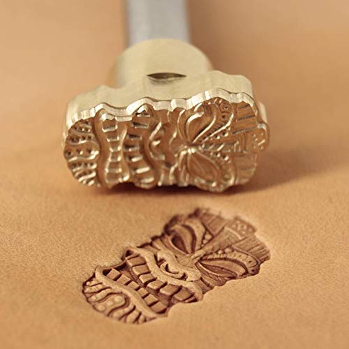 DandS ltd Leather Stamp Tool, Tiki mask, Professional Steel Craft Tool for Leatherworking, Embossing, Carving & Stamping Leather Projects, Belts Wallets & DIY Projects Compatible with Mallet #269