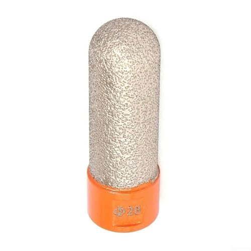 Solaughguy Cabezal de molienda de carburo soldado al vacío para amoladoras angulares M14, fresa de punta de bola de 20 mm para acabado de borde de mármol, granito y azulejos, desbarbado y agujero