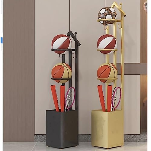 Support de rangement de basket-ball en métal solide contre le bazar du garage