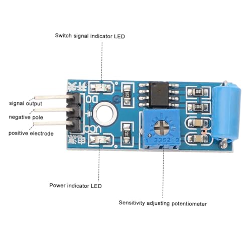 image for COSMEVIVI 10pcs Normally Closed Sensor Module Alarm Instantaneous Disc