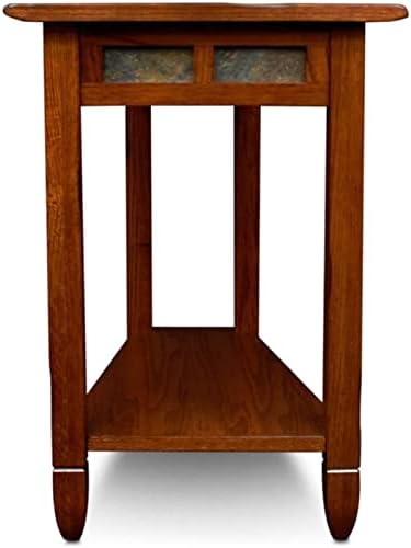 BOWERY HILL Recliner Wedge End Table in Rustic Oak