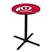 Holland Bar Stool Co. University of Utah Pub Table in Black Wrinkle Finish (28 in. Dia. x 36 in. H)