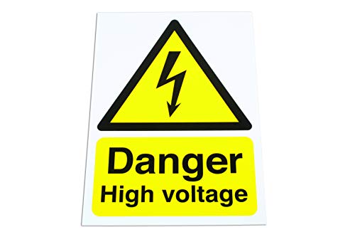 Panneau Laser 6642 haute tension avec pictogramme clair pour zone de danger électrique
