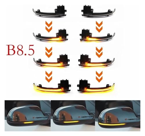 Rétroviseur dynamique défilement clignotant LED pour Audi A4 B8.5 répétiteur séquentiel