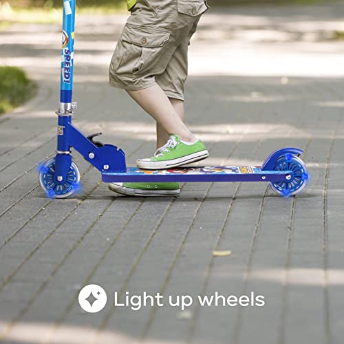 Sonic The Hedgehog 2 Wheel Kick Scooter For Kids - Easy & Portable Fold-N-Carry Design, Ultra-Lightweight, Comfortable & Safe, Durable & Easy To Ride #TOP7