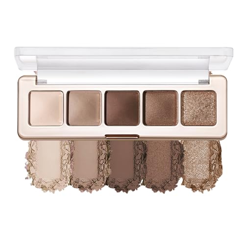 Hxssll Matte Eyeshadow Palette, Cool Taupe Grey Brown Eye Shadow, Ash Brown Charcoal Eyeshadow, Soft Blendable Smokey Makeup, Long Lasting Waterproof Eyeshadow for Daily Office Smokey Look, Sombra de Ojos 06 2Pcs
