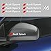 PUMU Adesivo per specchietti e Cerchi AUD Sport A3 A4 A5 A6 Q3 Q5 TT S-Line Sticker Tuning