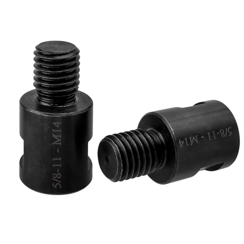 Treki - Treki 2PCS Adaptateur M14 Filetage Mâle à 5/8"-11 Femelle Adaptateur Convertisseur pour Meuleuse d'angle 5/8-11 à M14 adaptateur de Foret de Base Convertisseur de Tige D'extension