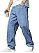 JMIERR Jeans Herren Baggy Weite Jeans Hose Herren Stretch Vintage Y2K Hip Hop Denim Hosen Loose Fit Streetwear Freizeithosen, Hellblau M