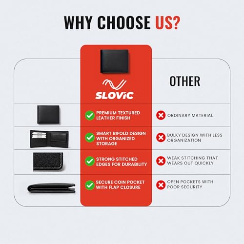 Image of SLOVIC Wallets for Man | Premium Leather Men Wallet | Slim & Stylish Wallet for Men | Gift for Man
