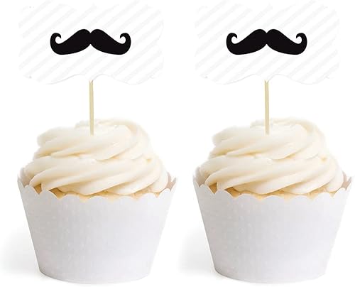 Miniatura 9 de Andaz Press Envolturas para cupcakes de cumpleaños y baby shower, elefante amarillo y gris, paquete de 20, envolturas decorativas para magdalenas