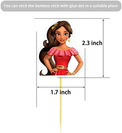 Miniatura 5 de Juego de 34 decoraciones para pastel de princesa, decoración de cupcakes, suministros de fiesta de cumpleaños