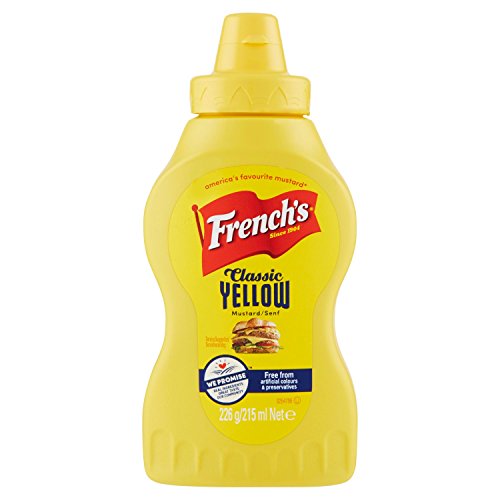 CMC French S Classic Yellow Mustard, 4 confezioni (4 x 215 ml)