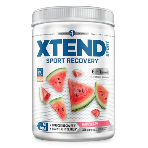 Image of Xtend Sport BCAA Powder Watermelon - Electrolyte Powder for Recovery & Hydration with Amino Acids - 30 Servings