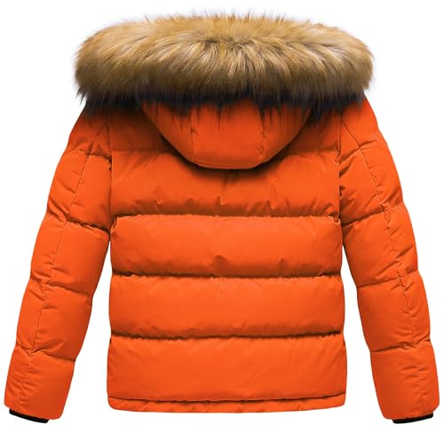 Image of CREATMO US Boy's Water Resistant Winter Coats Warm Fleece Lined Outwear Windbreaker Ski Jacket