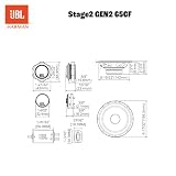 JBL Stage2 GEN2 65CF – 6.5 Inch (165mm) 2-Way Component Car Speakers – 90W RMS – 270W Peak – Separate Tweeters – OEM Fit Audio – With Grilles – Easy Install – Set of 2 - 5